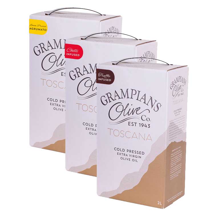3 x 2L Infused Olive Oil Value Pack + Bonus 100ml