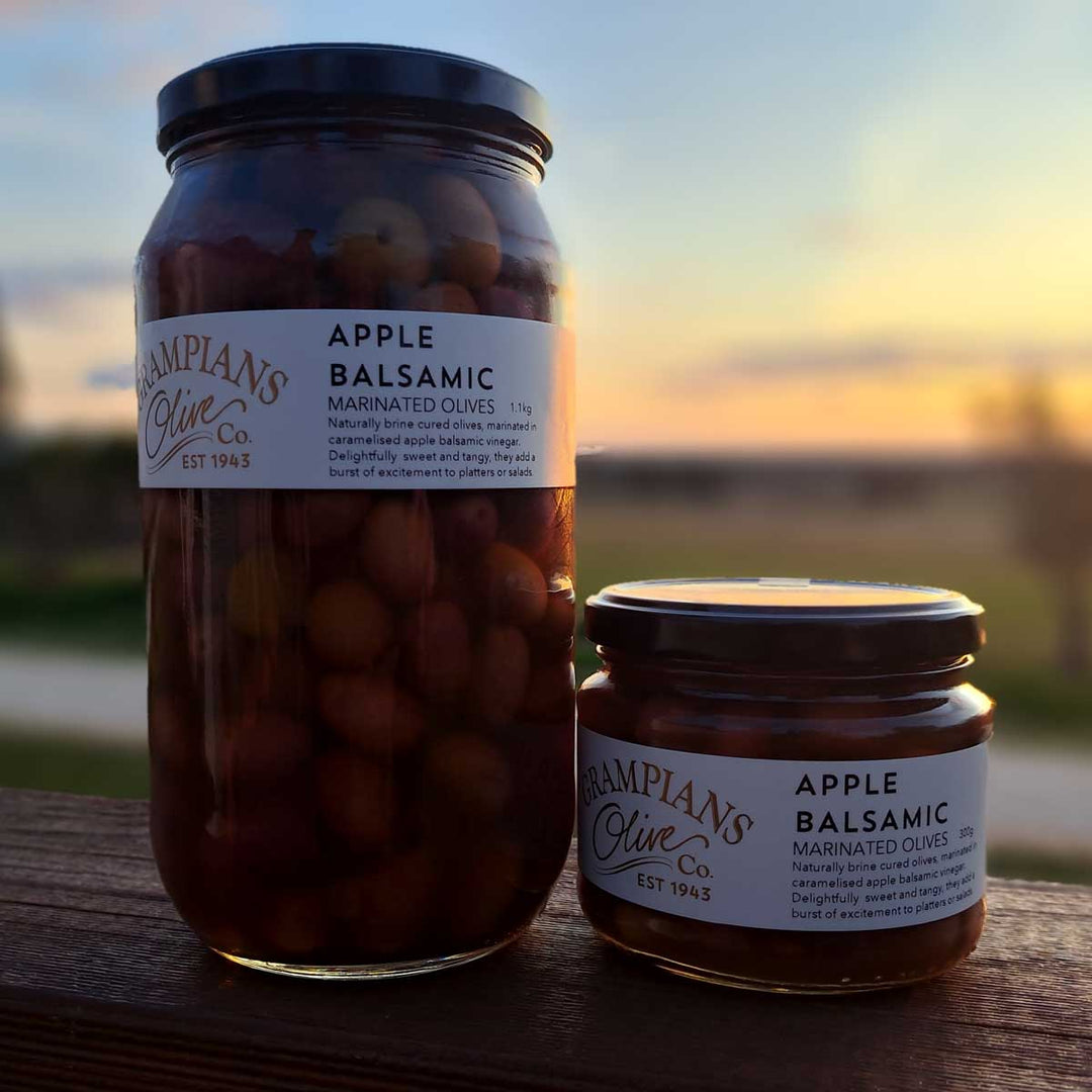 Olives Marinated with Apple Cider Balsamic