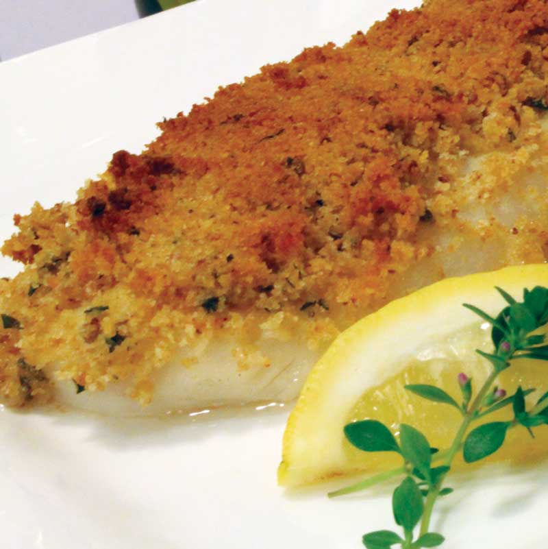 Lemon Herb Crusted Fish Fillets