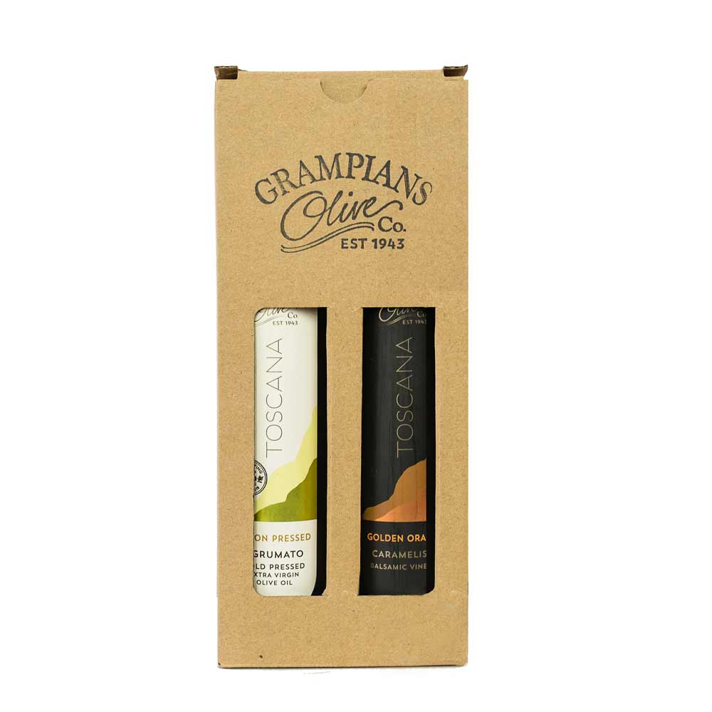 Australian olive oil and vinegar gift pack