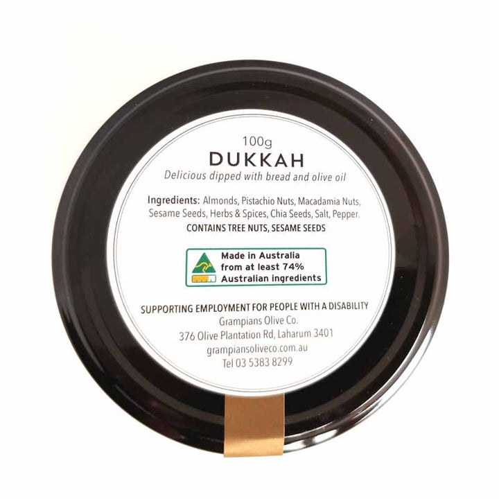 100g dukkah jar, all Australian nuts