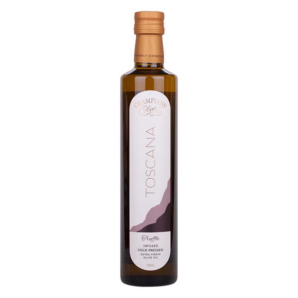 500ml bottle of truffle infused Australian cold pressed extra virgin olive oil