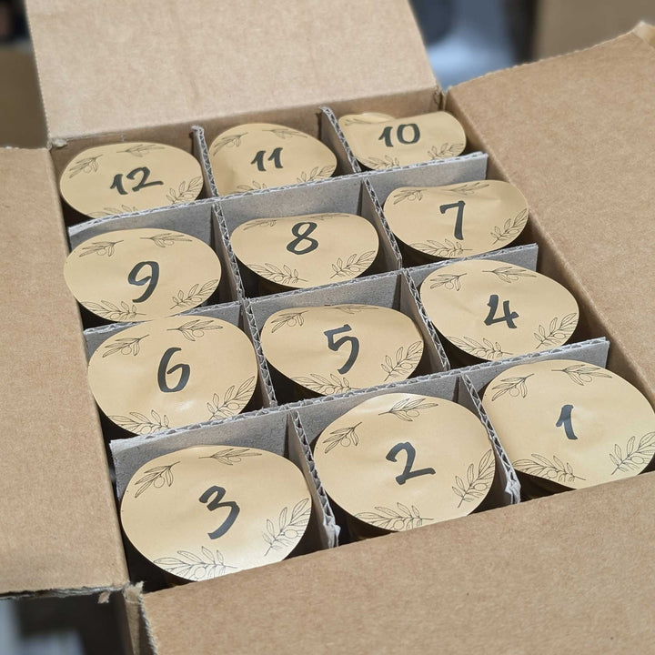 12 x 250ml Olive Oil & Vinegar Advent Calendar