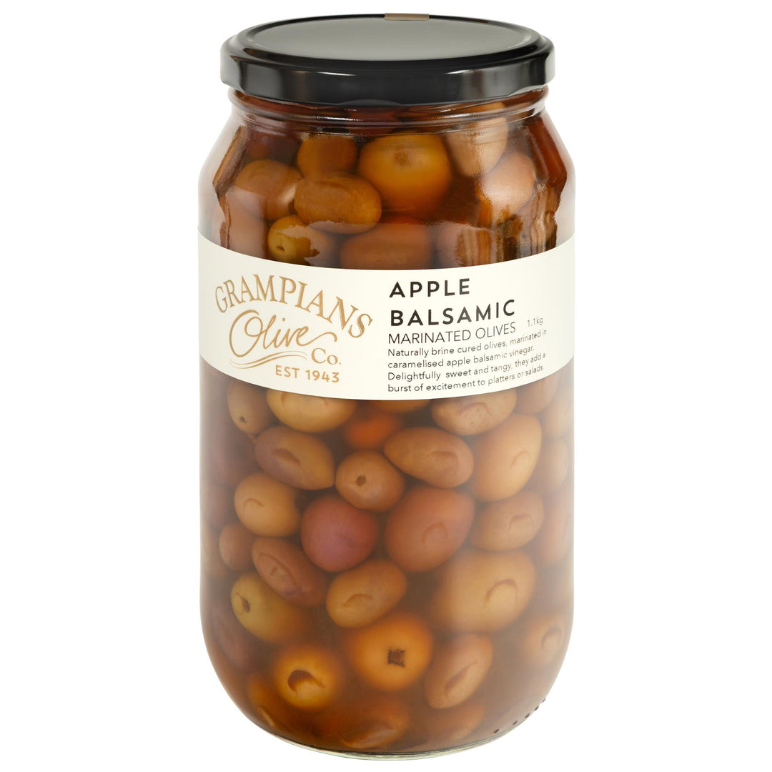 Olives Marinated with Apple Cider Balsamic