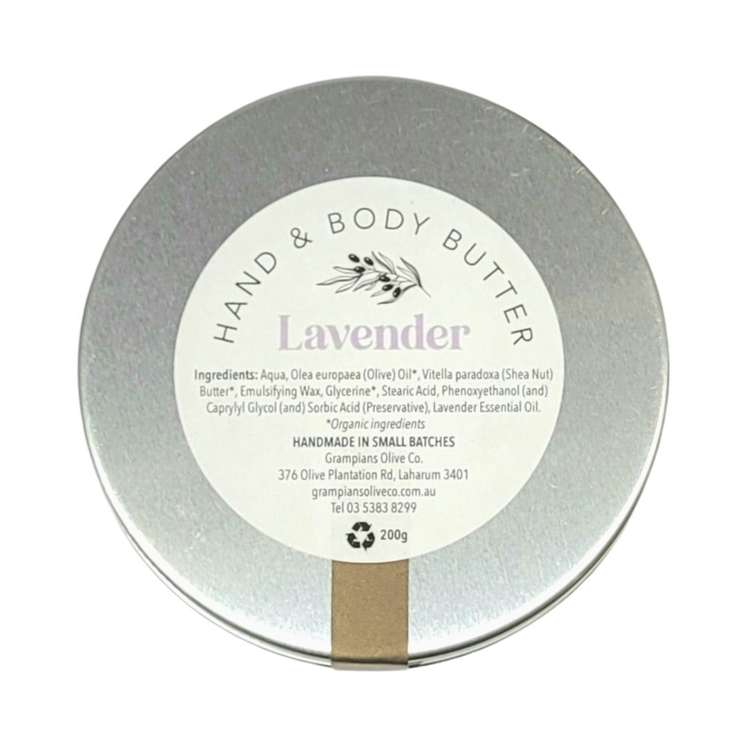 Lavender Organic hand and body butter - ingredients